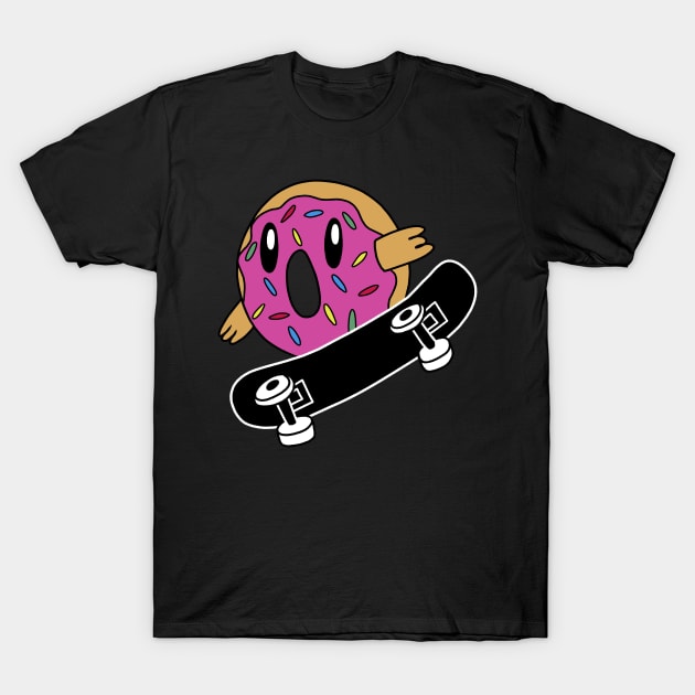 Donut Skater T-Shirt by pako-valor